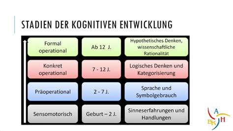 kognitive entwicklung nach piaget.